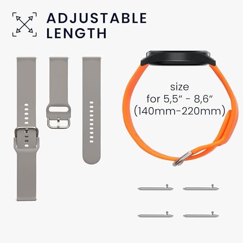 kwmobile 2X Sportarmband kompatibel mit CMF by Nothing Watch Pro (D395) Armband - Fitnesstracker Band Set aus TPU Silikon