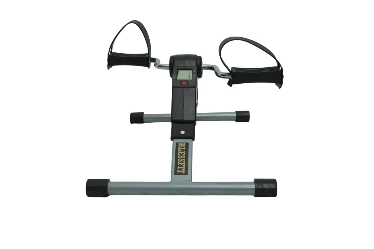 Mini Exercise Cycle for Home | Compact Indoor Pedal Exerciser | Leg Strength and Stamina Improvement | Low-Impact Fitness Equipment | Black Grey | Iron & PVC Construction-image-11