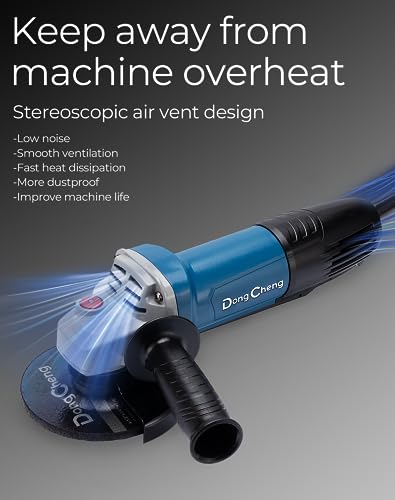 Dong Cheng Dongcheng Angle Grinder 4-1/2 Inch 6.7-Amp Paddle Switch Cut Off Tool 11800Rpm Electric Grinder Power Tools With Cutting & Grinding Wheels thumb #4