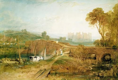 Tableaux impression sur toile Turner : l'esprit vintage du Château de Bodiam chez vous 60x90cm