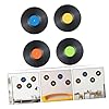 LOORGVEL Vinyl Record Wall Stickers 24.5x24.5cm Vintage Black Vinyl Decals Set of Party Decor for Bedroom Living Room Coffee Bar Decoration #2