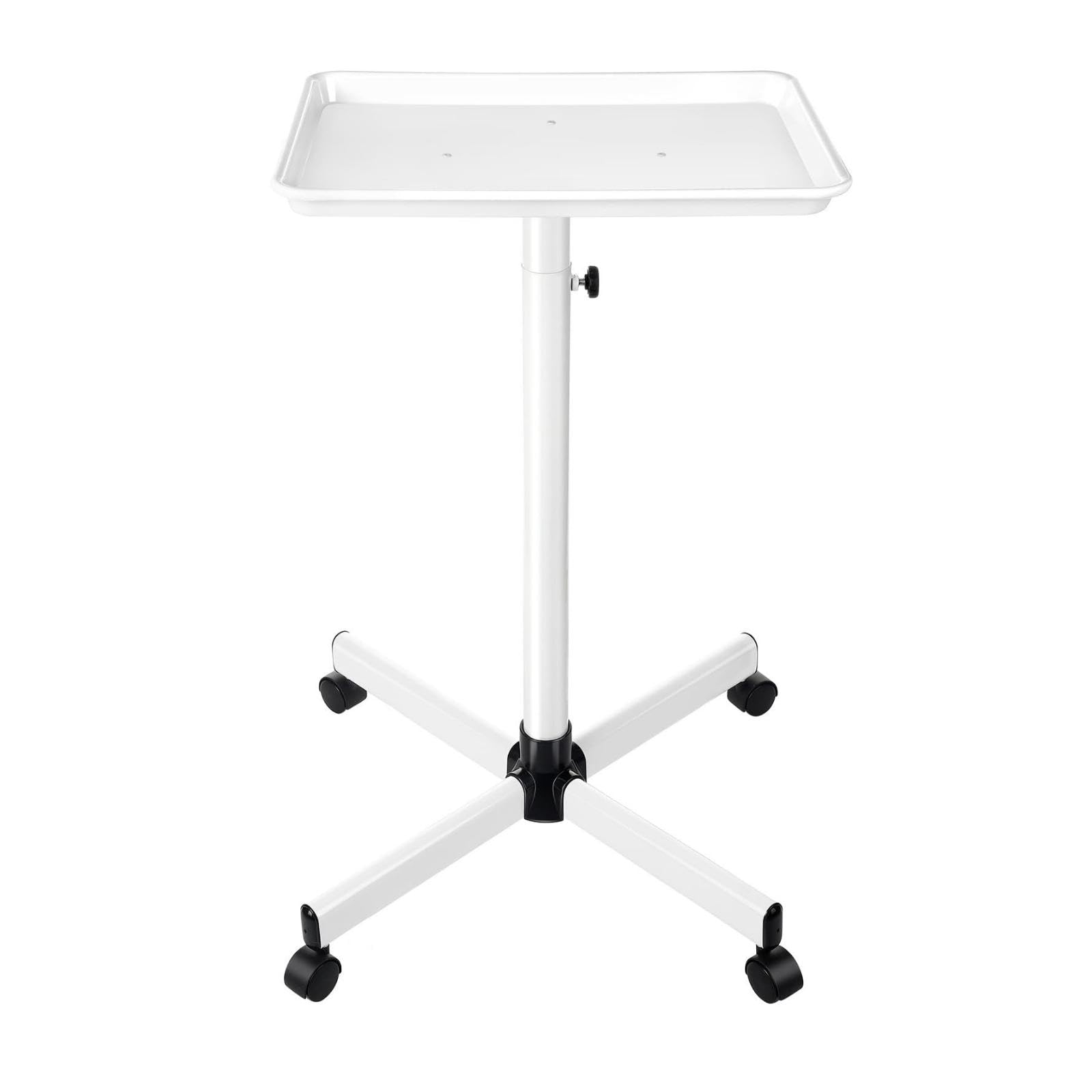 Salon Tray Cart with Wheels Adjustable Height Salon Service Tray Trolley to Assemble for Hairstylists, Artist Artists, Beauty Parlor, Spa-image-9