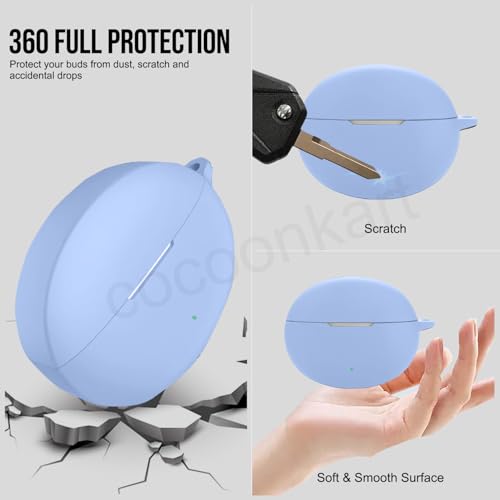 Image of Silicone Case Cover Compatible for OnePlus Buds 4 -Sky Blue