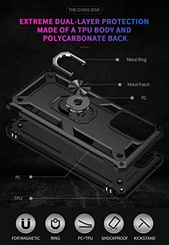 Capa para Samsung Galaxy A52s 5G Capinha com protetor de tela de vidro temperado [2 Pack], Case para