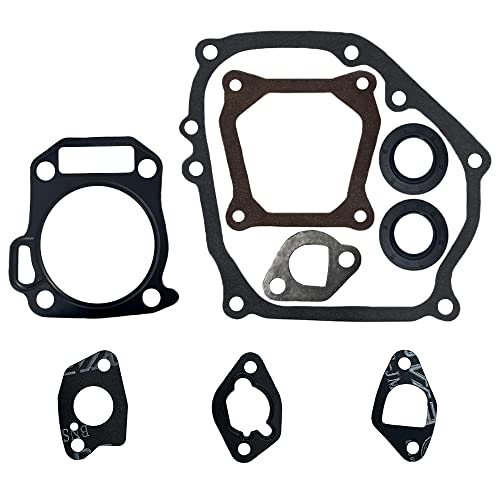 WOTIAN Gasket Kit for Predator 212 for Honda 160cc 200cc 212cc 225cc 168F 170F Engine Gasket, Carburetor Air Filter Cylinder Head Muffler Crankcase Gaskets with Oil Seals (for Engine)