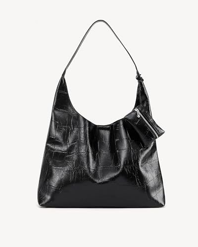 Image of NEWBELLA Hobo Purse, PU Leather Shoulder Bag, Tote Handbag for Work and Travel