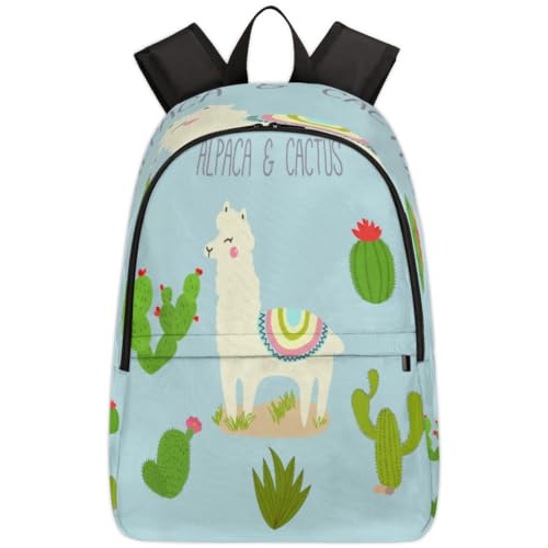 Sac à dos mignon lama grand compartiment loisirs voyage pour hommes et femmes