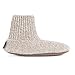 MUK LUKS Men's Morty Ragg Wool Slipper Sock, Oatmeal, X-Large