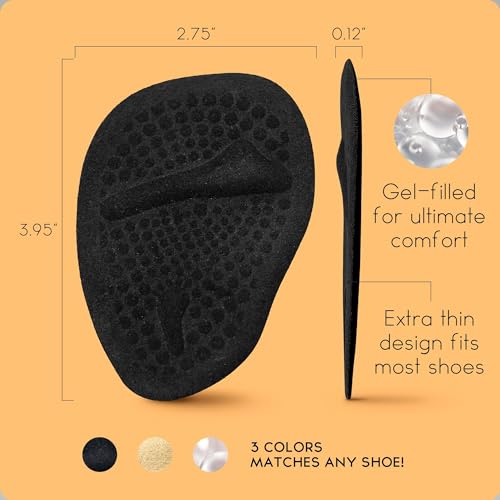 Image of Walkize Metatarsal Pads Women | Heel Inserts for Women | Ball of Foot Cushions (2 Pairs Foot Pads) All Day Pain Relief and Comfort One Size Fits Shoe Inserts