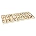 Juvale Wooden Letters for Crafts, Alphabet Set - 2-Inch Natural Wood, 104-Piece Uppercase Alphabet - 26-Compartment Sorting Tray - DIY Wood Letters for Painting & Decorating