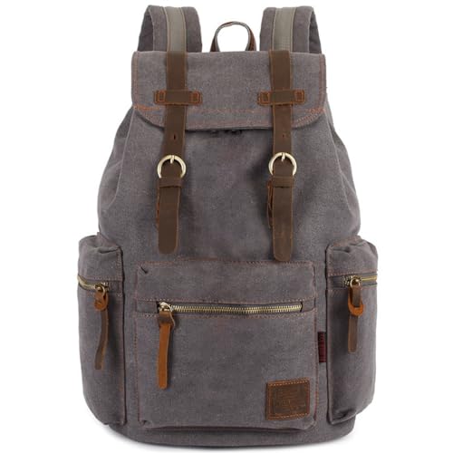 Sac à dos pour étudiant en toile style rétro sac décontracté vintage polyvalent