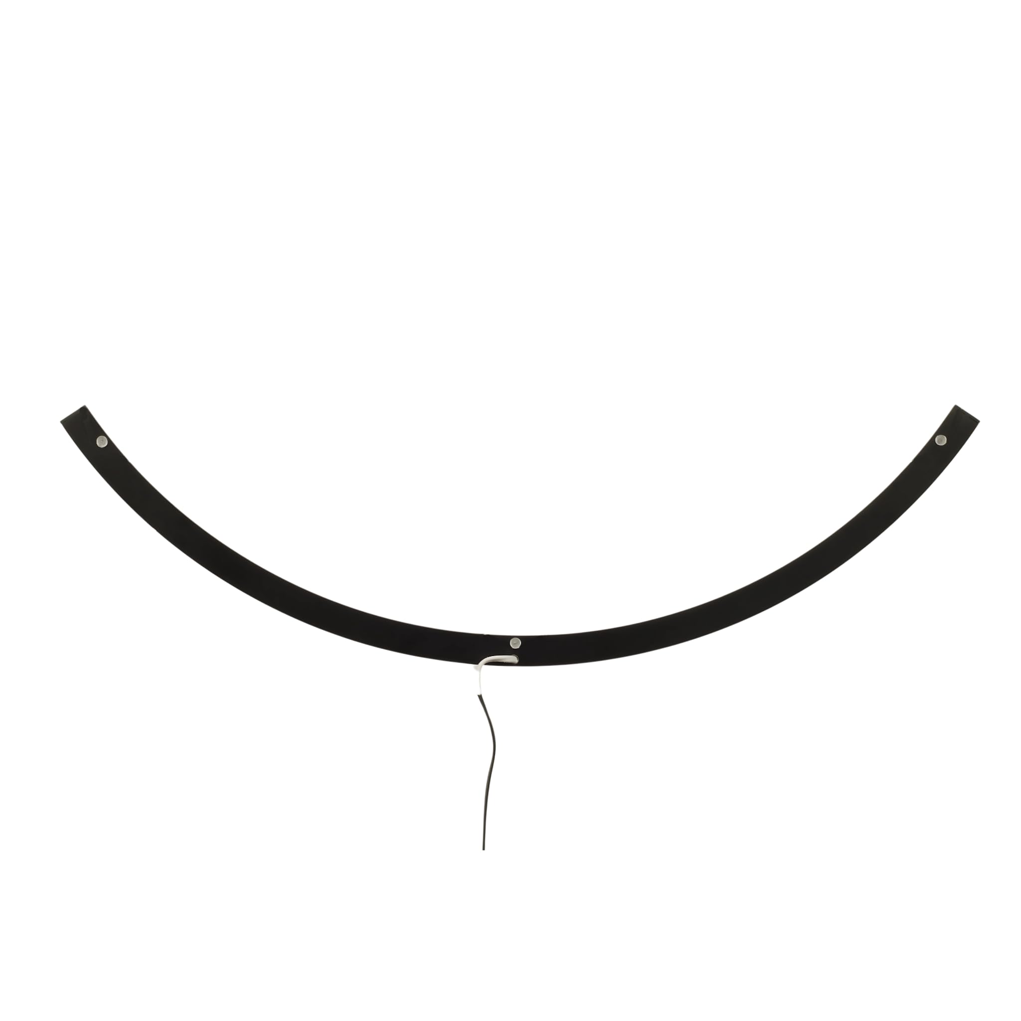 kalb | CURVIA, LED Spiegellampe, Gebogene Spiegelbeleuchtung für runde Spiegel Ø 60, 70 & 80 cm, 12VDC, 6W, neutralweiß 4000K, IP44, flimmerfreies Schminklicht, schwarz matt, Aluminium (70cm)