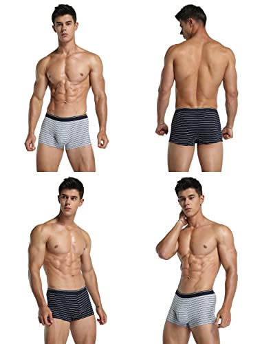 Adolph Men's Boxer Briefs 5 Pack No Ride-Up Breathable Comfortable Sport Underwear #TOP1
