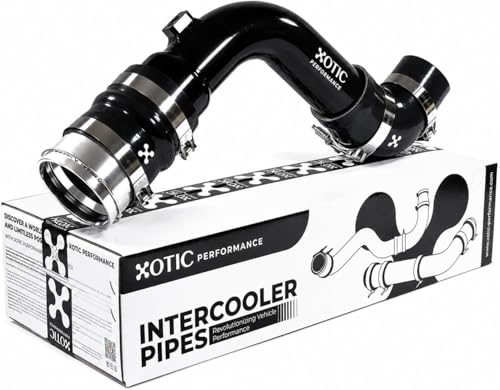 Turbo Intercooler Outlet Cold Side Charge Pipe (OEM Replacement) Compatible with Ford Power Stroke 2017-2026 6.7L HC3Z-6F073-A/B PC3Z-6F073-B | Xotic Performance | Non-CARB Compliant (Black)