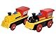 Eichhorn 100006601-1 E-Lok mit 4 Funktionen & 4-Radantrieb für hohe Zugkraft, 10,5cm lang, kompatibel mit vielen Schienenbahnen, inkl. Batterie 60 min. Laufzeit, zufällige Farbauswahl! ab 3 Jahren