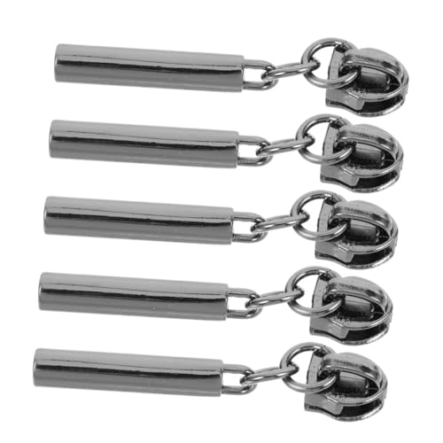 FOMIYES Zipper Pulls for Bags Jackets 5pcs Detachable Zipper Heads Metal Pull Replacement for Luggage