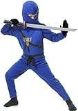 Rubie's Charades Child's Ninja Avenger Costume, Blue, Medium