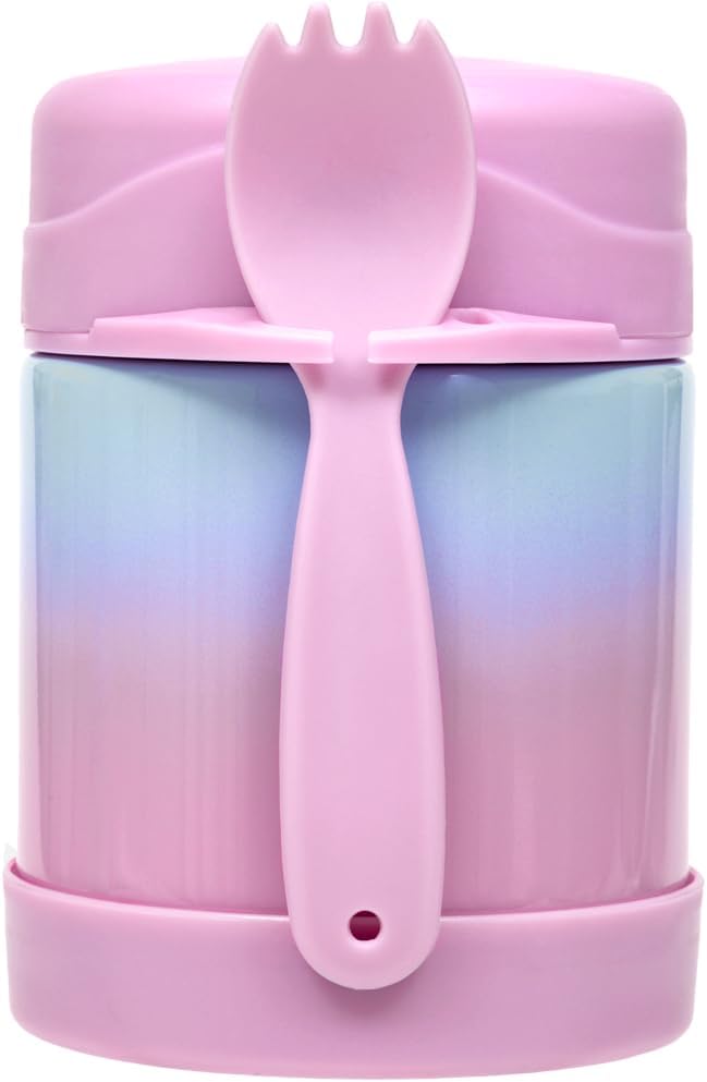 Buba Pote Termico C/Colher Degrade Rosa