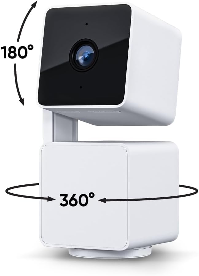 WYZE Cam Pan v3 Indoor/Outdoor IP65-Rated 1080p Pan/Tilt/Zoom Wi-Fi Smart Home Security Camera with...