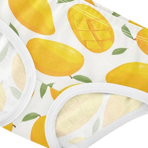 Wusikd Mango Cartoon Girls' Underwear Cotton Girls Briefs Soft Toddler Underwear 2T4