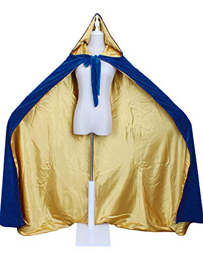 Image of Velvet Renaissance Medieval Cloak Cape Lined with Satin
