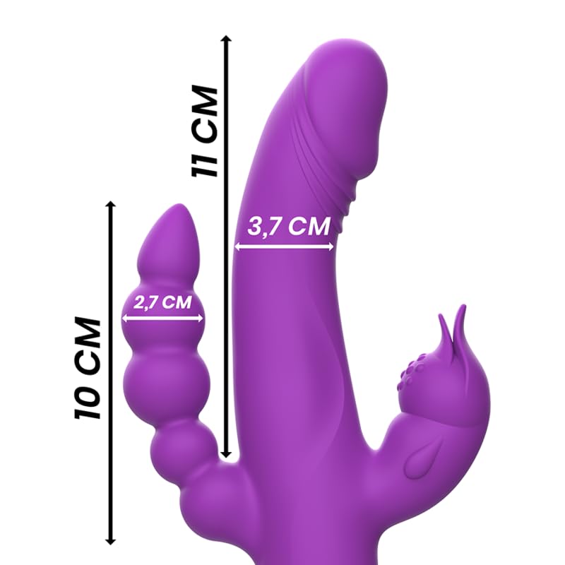 Vibrateur lapin Intense Casanova en silicone injecté de haute qualité - 3