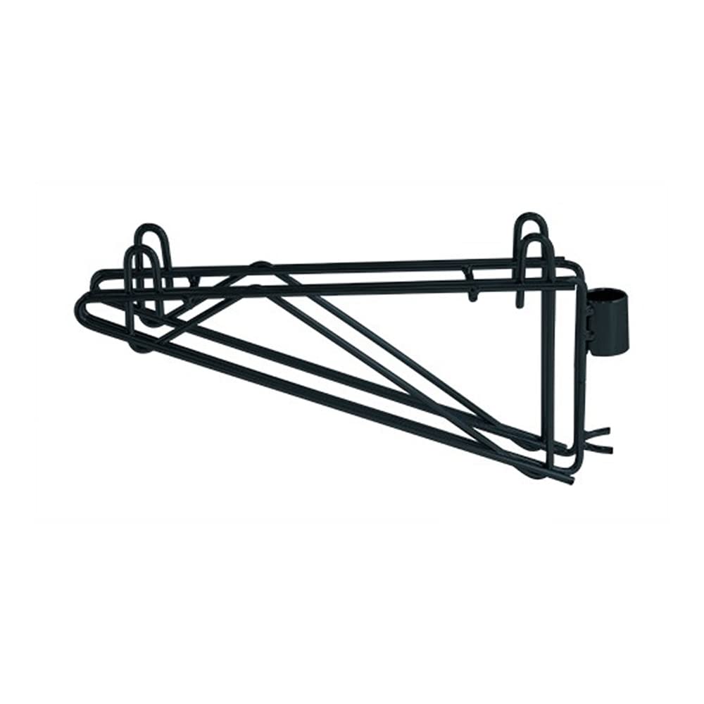 Quantum Storage Systems DCB12BK Cantilever Multiple Shelf Post Wall Mount, Stainless, Epoxy Coated, Black, NSF