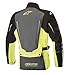 Alpinestars Yaguara Drystar Tech-Air Compatible Men's Street Motorcycle Jacket - Black/Dark Grey/Yellow/X-Large