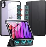 ESR for iPad Mini 7 Case (A17 Pro), iPad Mini 7th/6th Generation Case (2024/2021), Detachable Magnetic Cover, Hard Back, Auto Sleep/Wake, Vertical Stand, Supports Pencil Pro, Clear Black