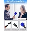 YOUSHARES Handheld Adaptor with Foam Cover, Compatible with Rode and DJI Wireless Microphones for Interviews (Blue Foam)