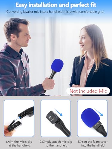YOUSHARES Interview GO Handheld Adapter, Microphone Handle for Rode Wireless GO II Mic Wireless GO/Me/Pro, DJI Mic, DJI Mic 2 - Image 2
