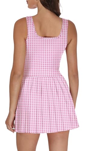 Image of NIASHOT Athletic Dress for Women with Shorts Sleeveless Womens Golf Dress