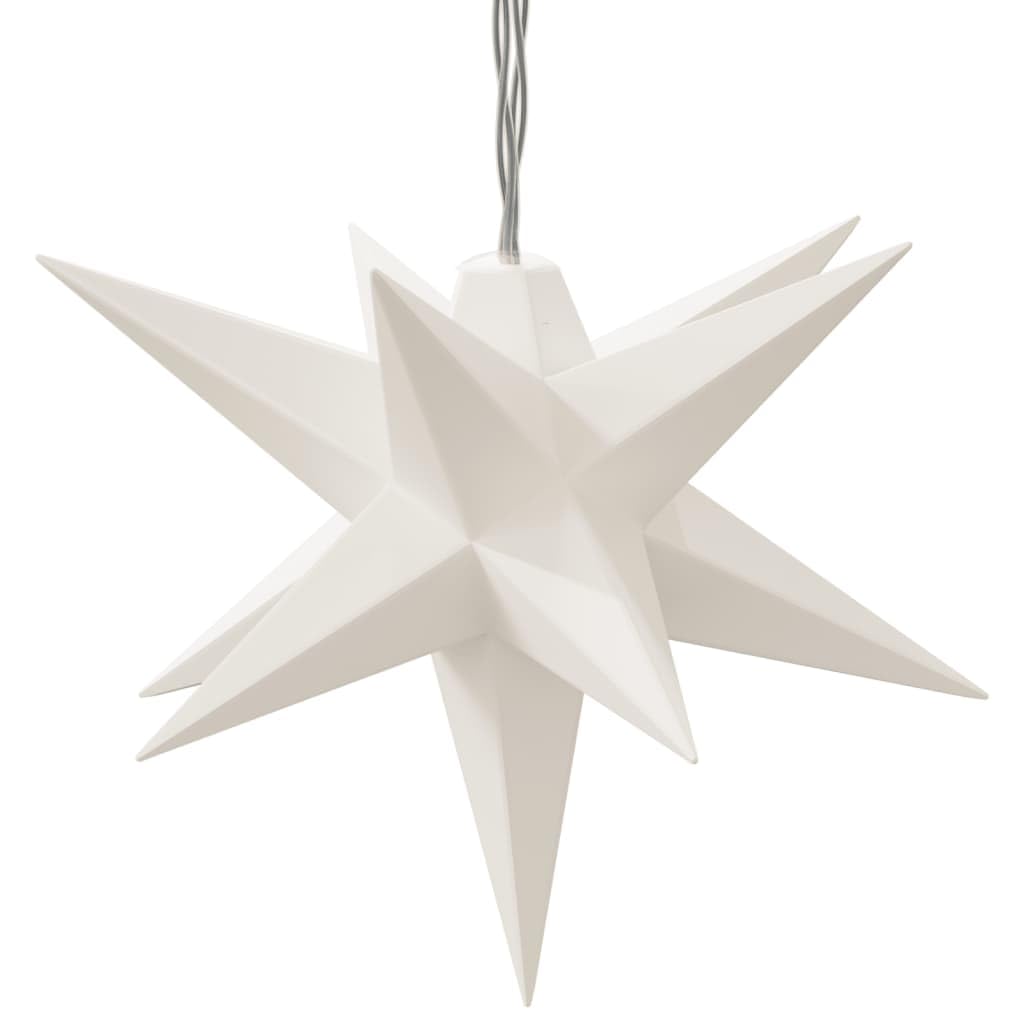 Homgoday Lámpara de Estrella Moravia 10 LED Blanco 10 cm Luces de Navidad Casa y jardín