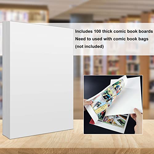 Leffis 100 Comic Book Boards, Current Size Comic Boards Thick and