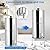 Gravity-fed Water Filter System, 2.25 Gallon Stainless Steel Countertop Filter System with 2 Filters and Stand, Reduce 99% Chlorine, for Home, Camping, RV, Fishing