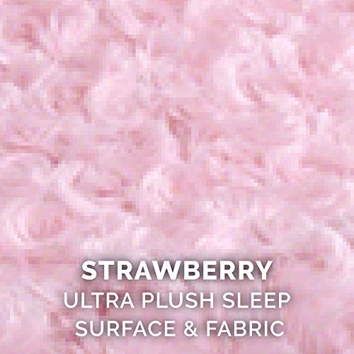 Furhaven Medium Dog Bed Ultra Plush Curly Faux Fur Oval Lounger W/ Removable Washable Cover - Pink, Medium #TOP5