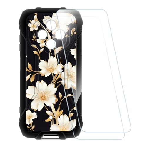 ESACMOT �v�����g�P�[�X + 2�������K���X�t�B���� Ulefone RugKing 4 Pro �Ƃ̌݊�������, �Ռ��z���\�t�g�J�o�[ HD�N���A (���F�̉�)