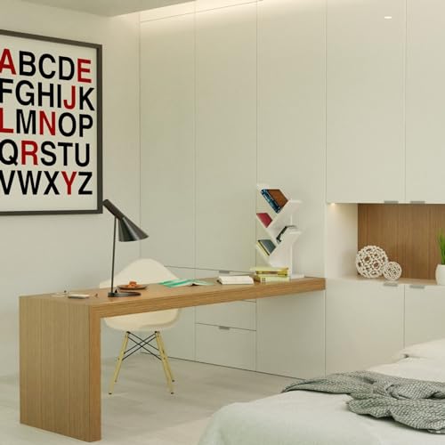 Livreiro de Madeira MDF Estante Suporte Prateleira Para Livros Revistas Jornais De Mesa