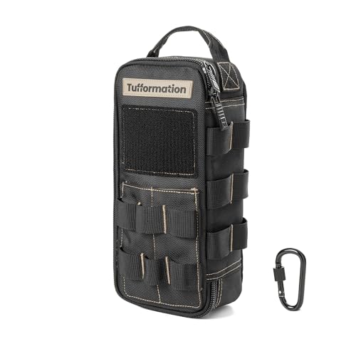 Tufformation Heavy Duty Small Tool Bag Pouch Portable Utility Organizer Case with Zipper Handle...