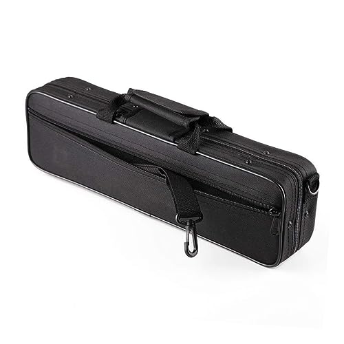 TOGEVAL Professional Flute Hard Case c Flute Lightweight Case Padded Shoulder Bag Easy to Carry for Musicians