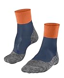 FALKE TK2 Explore Cool Short M Sso lyocell hilo funcional antiampollas gruesos 1 par, Calcetines para senderismo Hombre, Azul Enzian 6570, 46-48