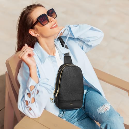Kattee Leather Crossbody Sling & Fanny Packs for Women (3L & 4L) with RFID Protection2