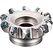 Kyocera MFPN 45100R6T Inch Bore Diameter, Coarse Pitch, 6 Flute, 45 Degree Face Mill with a 100.00mm Cutting Diameter for Facing, Chamfering Applications