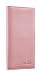 NapaWalli Genuine Leather Checkbook Cover For Men & Women Card Holder Wallet RFID Blocking (pebble pink)