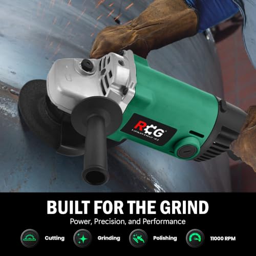 Image of RCG - (RCG-AG-125) 125mm Angle Grinder, Heavy Duty Electric Metal Cutter