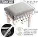 SINOSSO Soft Velvet Vanity Bench Cover, (15