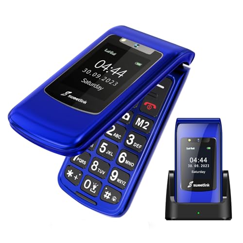 SweetLink F2PLUS Téléphone Clapet Senior