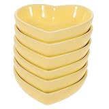 Assiette en forme de cœur - plats exquis en céramique pour sauce soja, non seulement peuvent être achetés pour leur propre usage, mais peuvent également être offerts à des parents et amis comme petits bols à trempette
