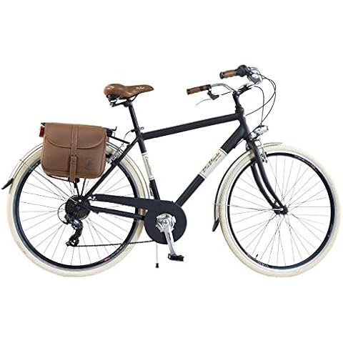 Via Veneto by Canellini Bike Bicycle citybike CTB Man Vintage Retro Via Veneto Aluminium (58, Black) Cover