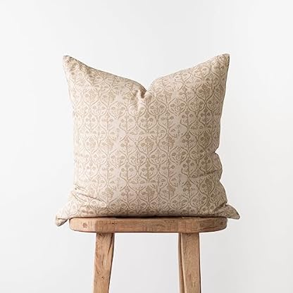 Woven Nook - Moderne und luxuriöse dekorative Boho-Kissenbezüge – langlebige Qualität und maschinenwaschbar – 100 % Baumwoll-Leinwand – Wells-Set – 4 Stück (45,7 x 45,7 cm) – Bild 6